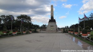 The Rizal Monument..This is as close as one can get to the monument.